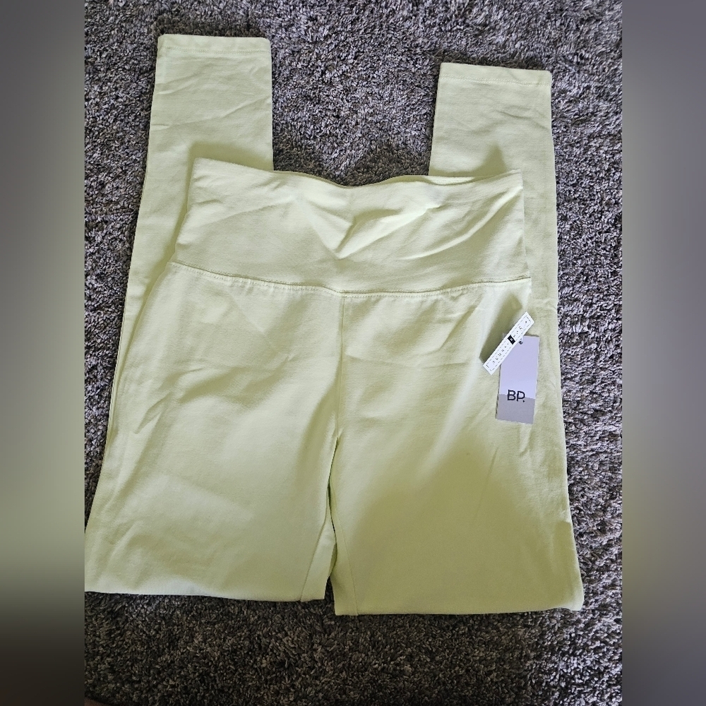 NWT! BP YELLOW High Rise Leggings MEDIUM